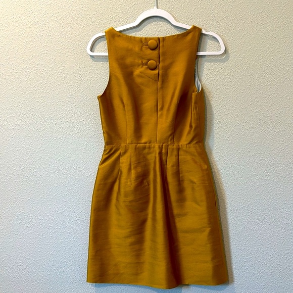 NWOT Anthropologie Maeve Mustard Gold Dress - Picture 3 of 8